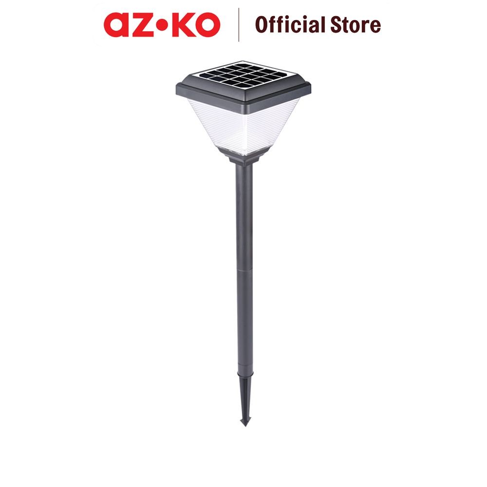 AZKO Krisbow Arna Lampu Taman Solar Bollard 200 Lumens Outdoor Garden Lamp Dekorasi Penerangan Luar 