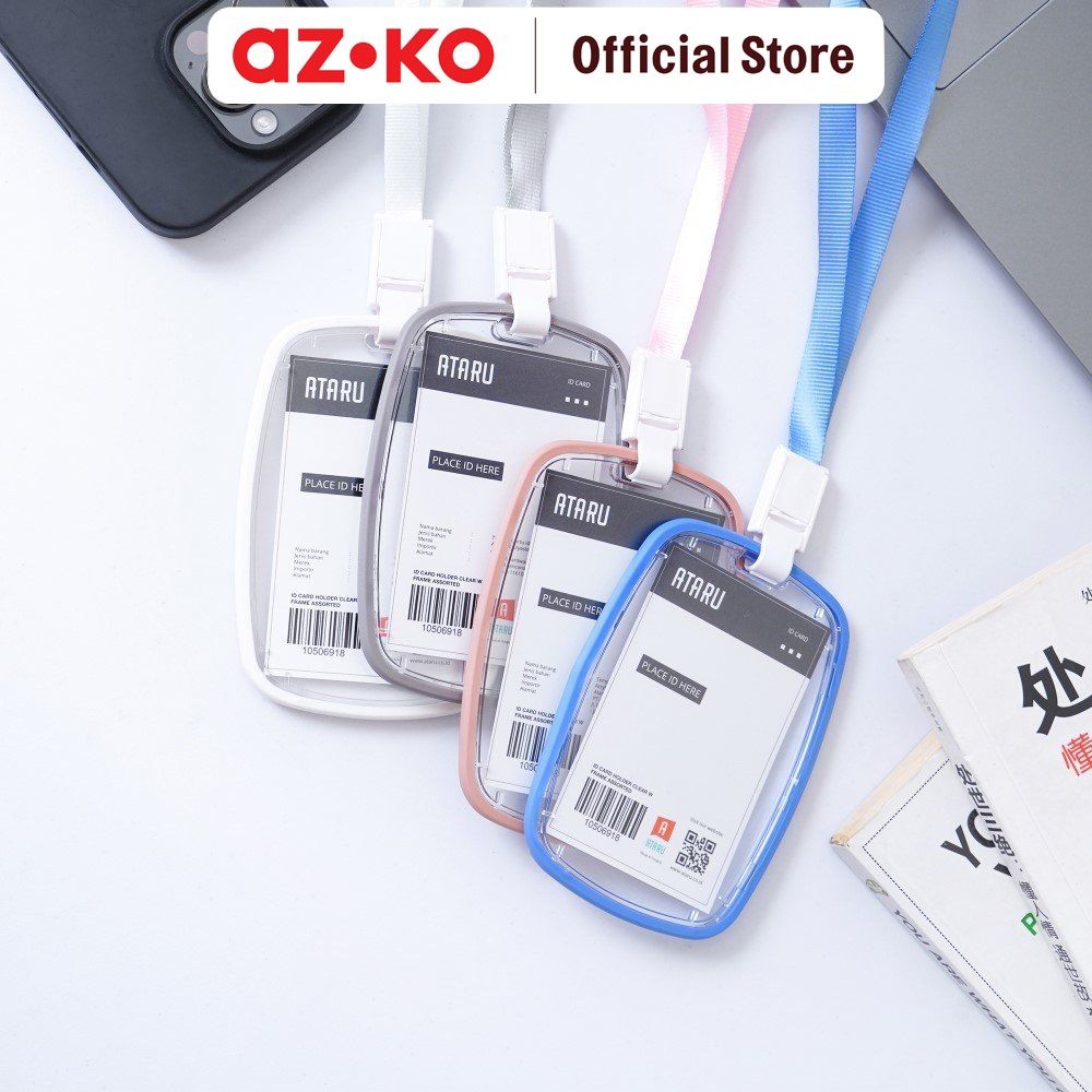 

AZKO Ataru Holder Id Card Clear Dengan Frame