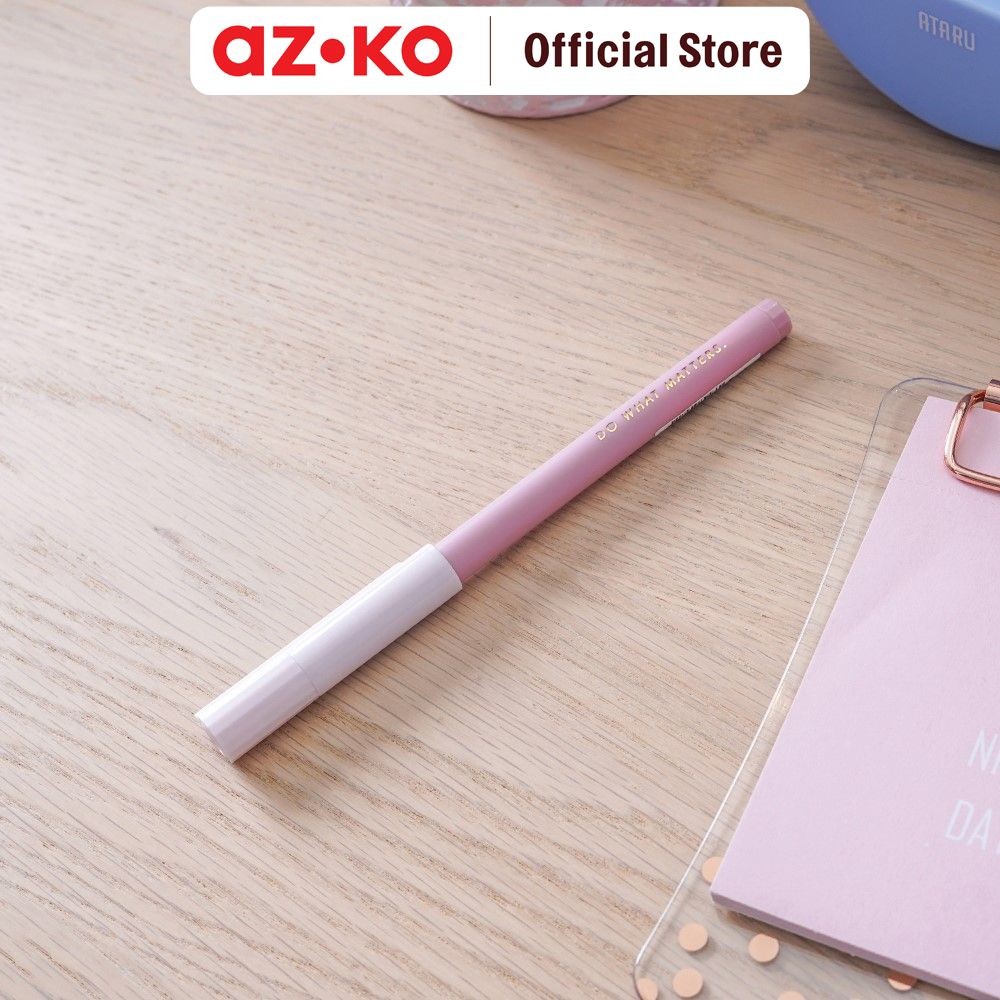 

AZKO Ataru Happy Motivation Pulpen Tinta Hitam - Pink