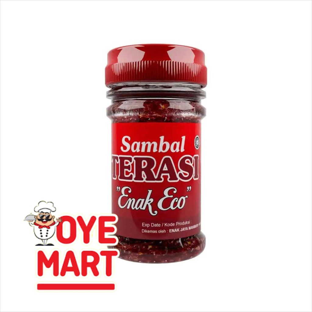 

ENAK ECO SAMBAL TERASI 150GR / SAMBAL SIAP MAKAN