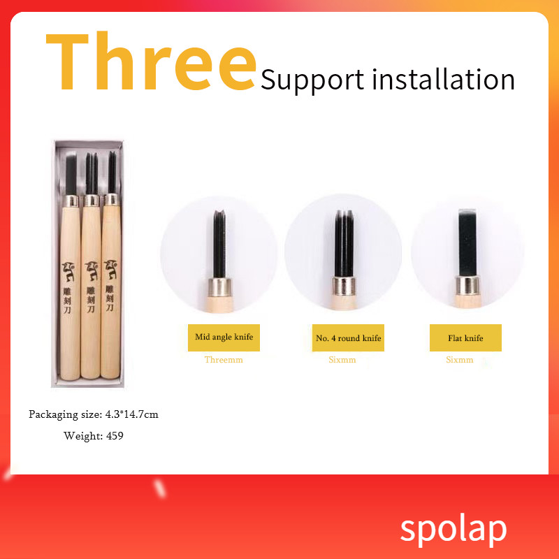 

RB WOODPECKER Vtec Wood Carving Tool Alat Pahat Kayu Set 3 Set 6 Set 10