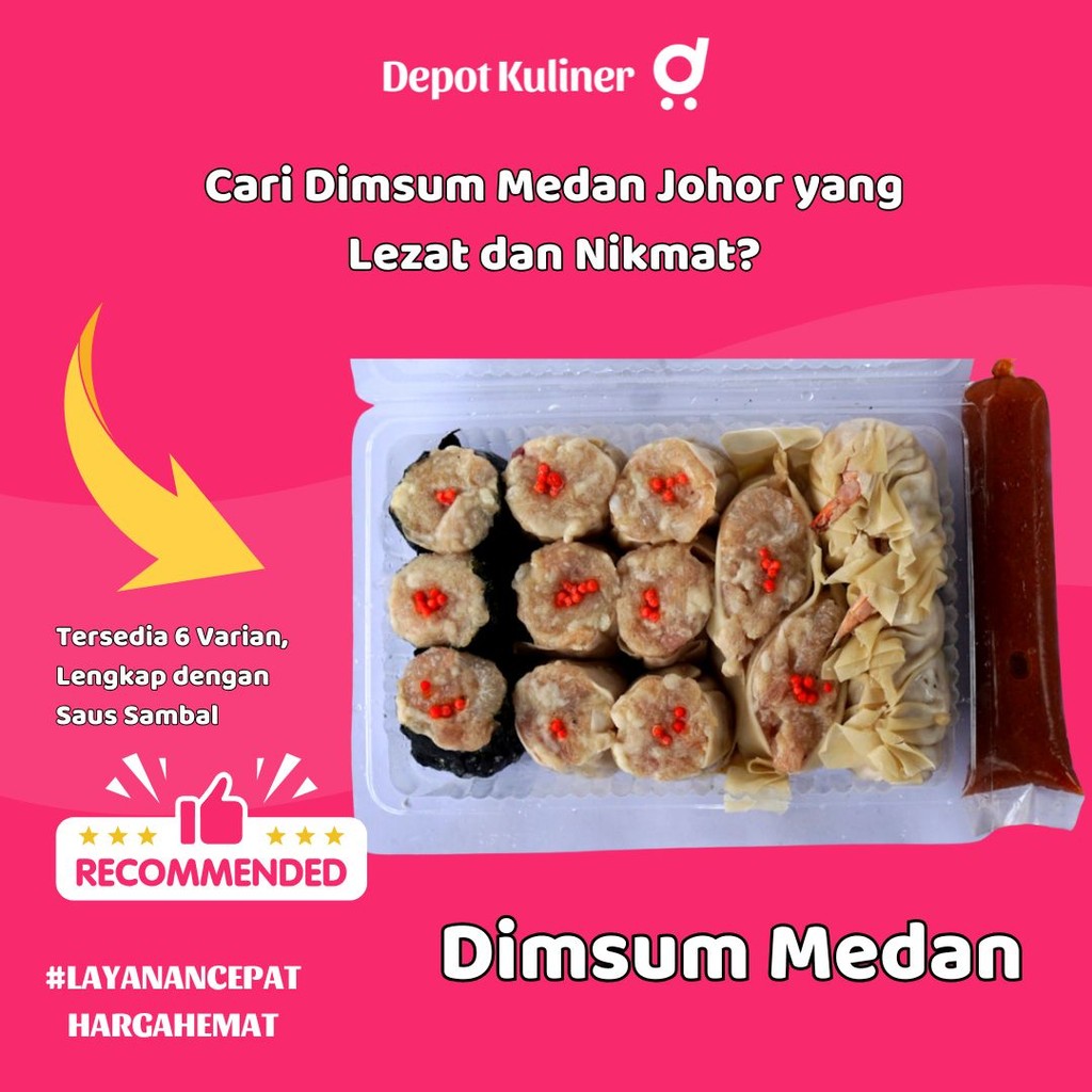 

TERNIKMAT, Dimsum Medan Johor, Kemasan Mika