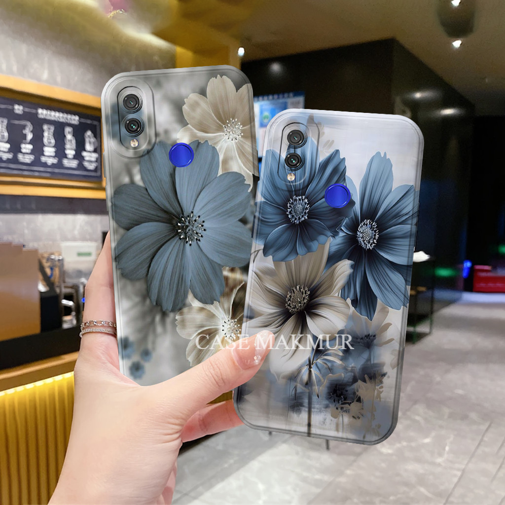 Xiaomi Redmi 7 / Note 7 5 Pro Mika Hp Motif Bunga - Silicone Tpu - Custom - Bumper - Case - Casing