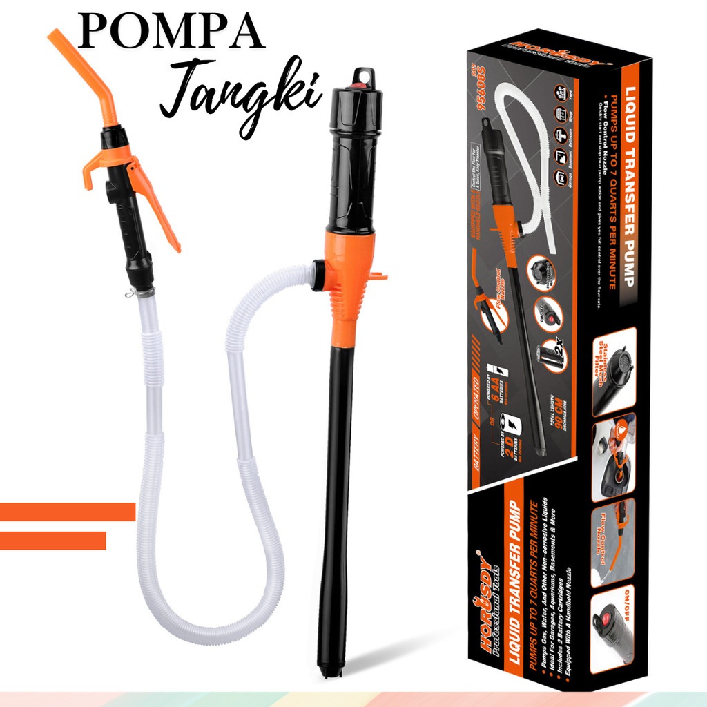 Pompa Bensin Elektrik Selang Multifungsi untuk Cairan Air Bensin Tekanan Tinggi Daya Hisap Kuat