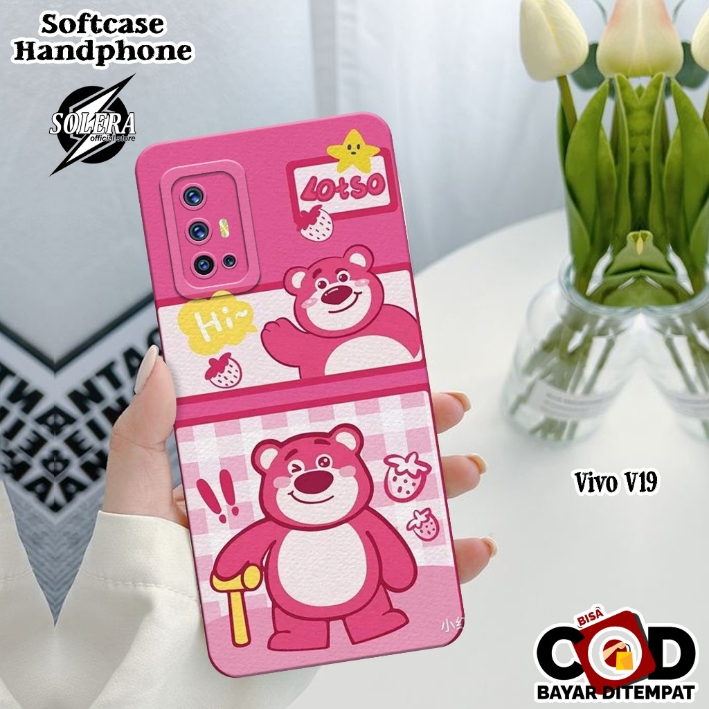Case Vivo V19 Softcase Vivo V19 Terbaru Silikon Pro Camera Fashion Case Kartun LSTO Cute Cover Hp Ke