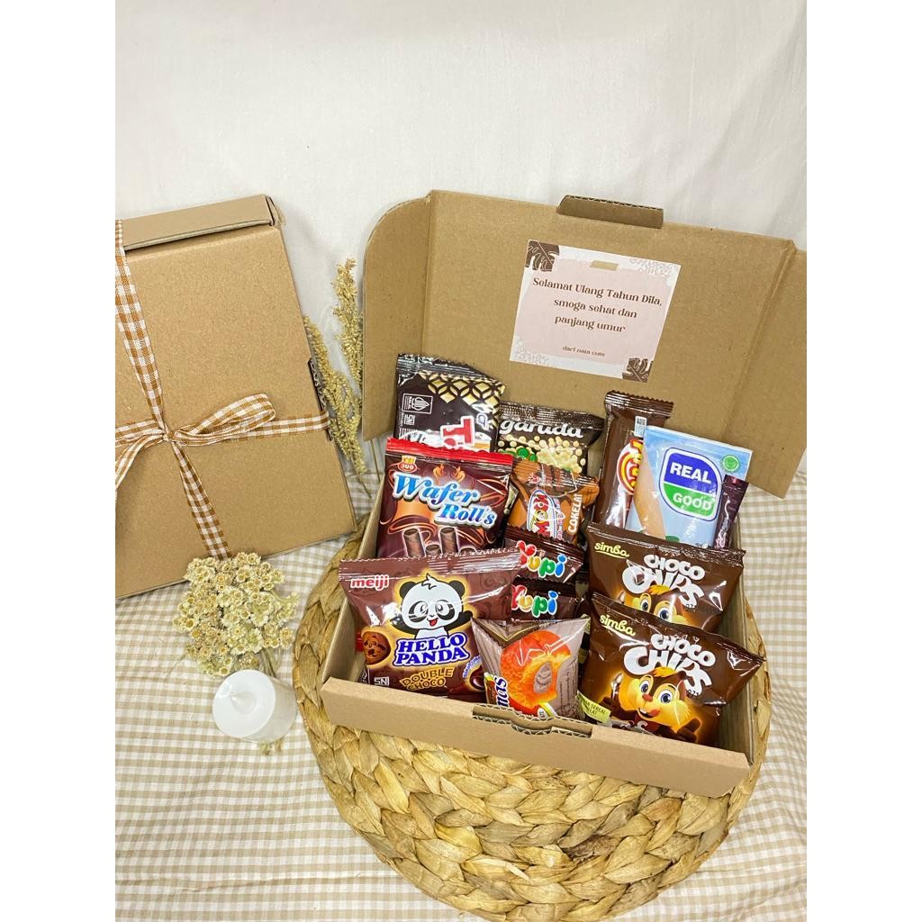 

Box gift box snack mini gift mini snack hampers TERMURAH