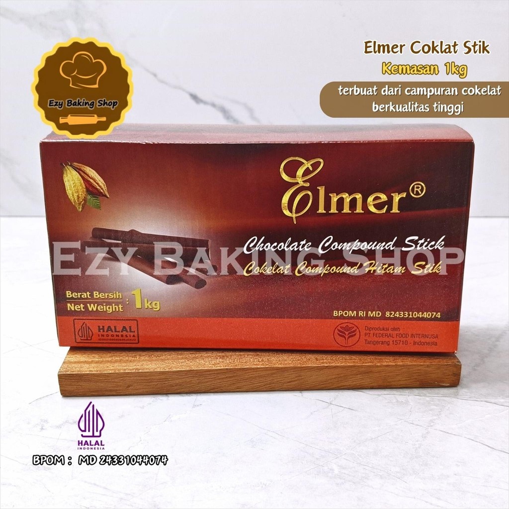 

Compound Coklat Stick 1kg Elmer - Coklat Tahan Bakar