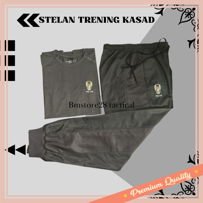 Setelan Olahraga Murah Pria Wanita Style Keren Modern /Baju Setelan Olahraga KASAD TNI AD TERBARU - 