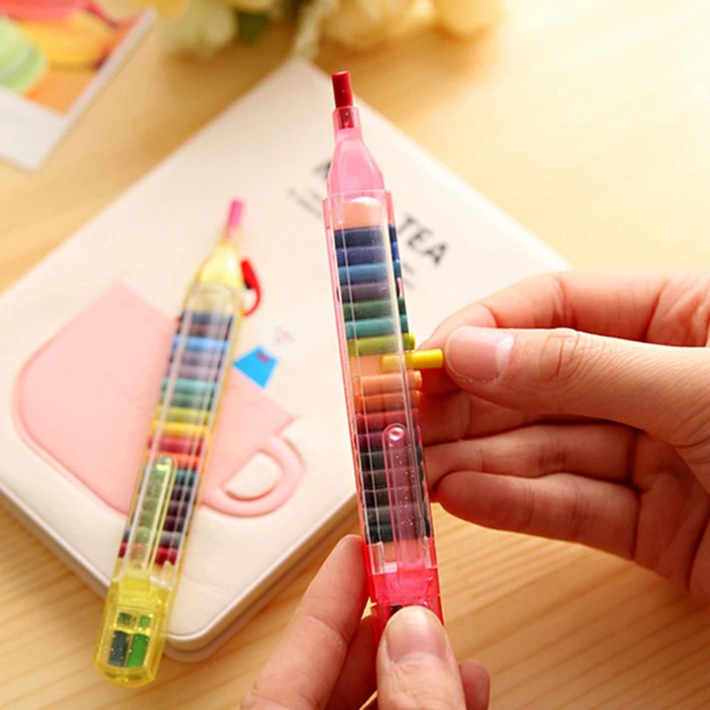 

20 Colors/pcs Cute Kawaii Crayons Oil Pastel Creative Colored Graffiti Pen for Kids Painting Drawing Supplies Student Stationery