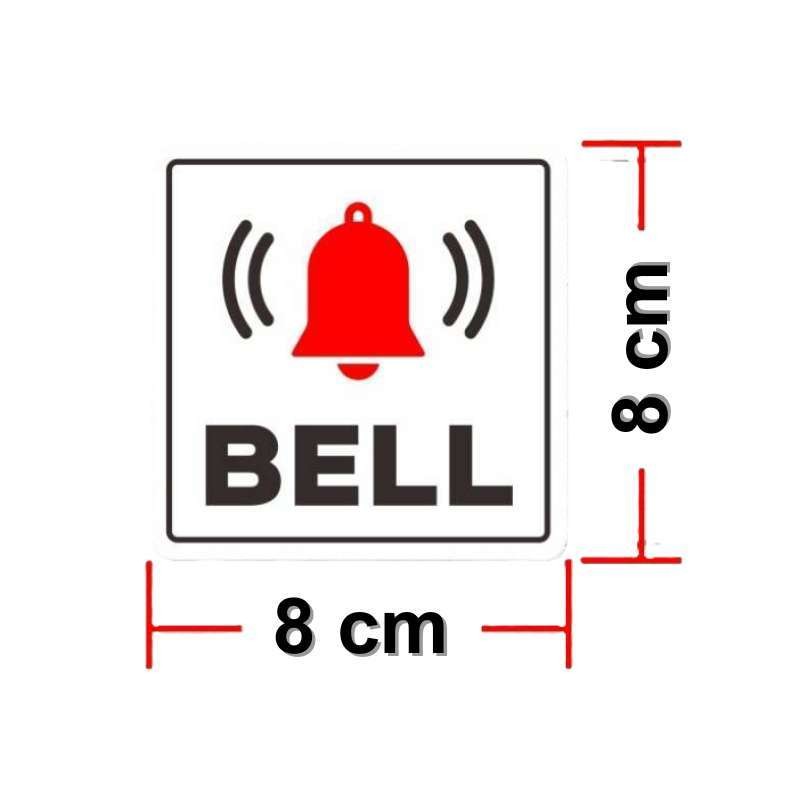 

Sticker Label BELL Stiker 8 x 8 cm