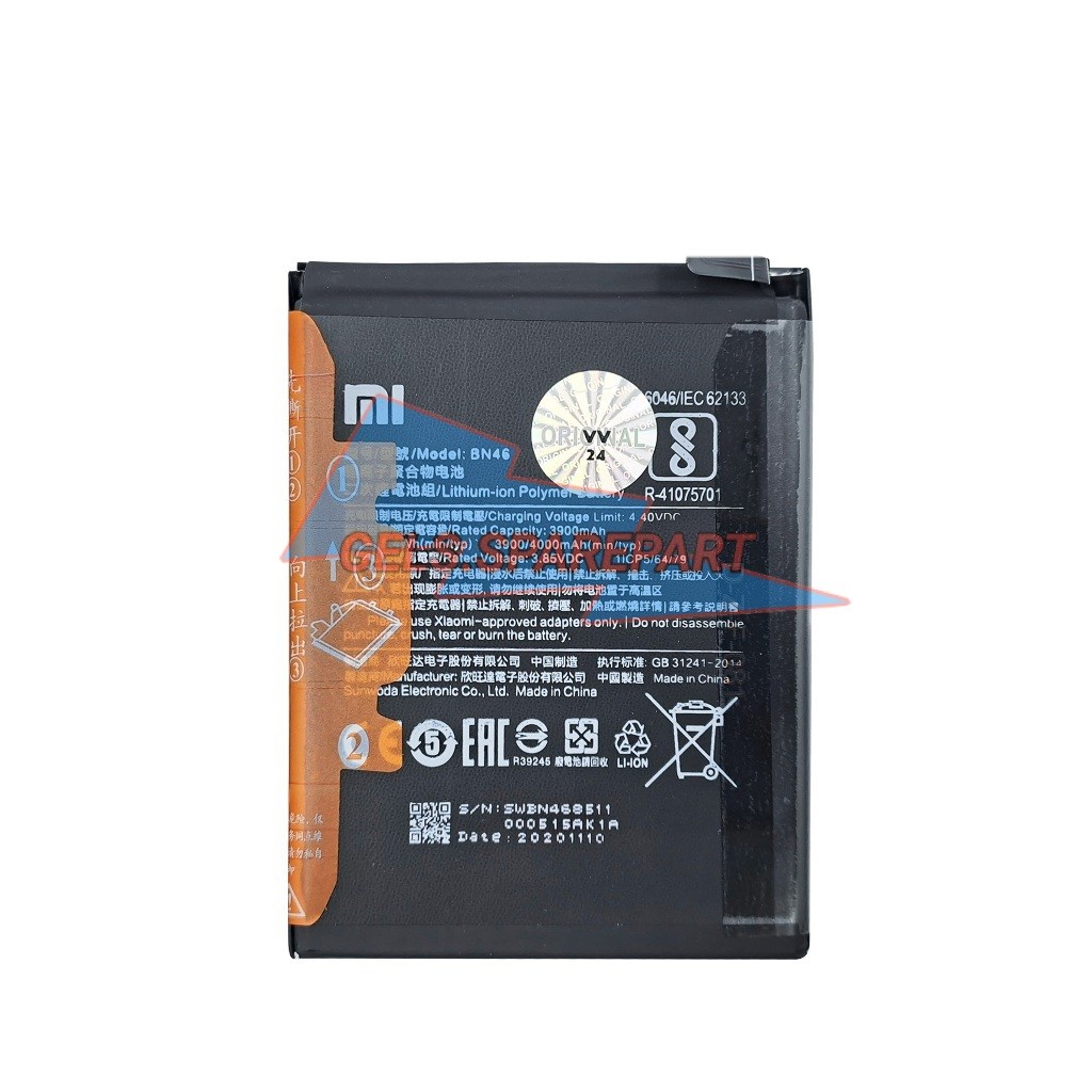 BATERAI BN46 REDMI7 / REDMI NOTE 8 ORIGINAL 100% BATRE BATTERY BATRAI BATREI