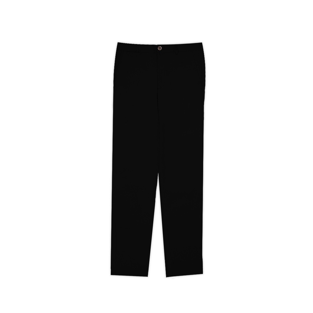 LARUSSO Celana Panjang Pria Chinos Slimfit Stretch - Jet Black M001