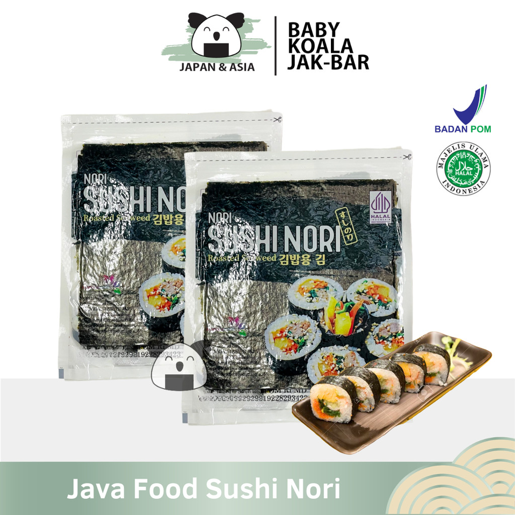 

JAVA SUPER FOOD Nori Sushi Gold 10 Lembar Halal | Seaweed Rumput Laut Sushi - BKJ
