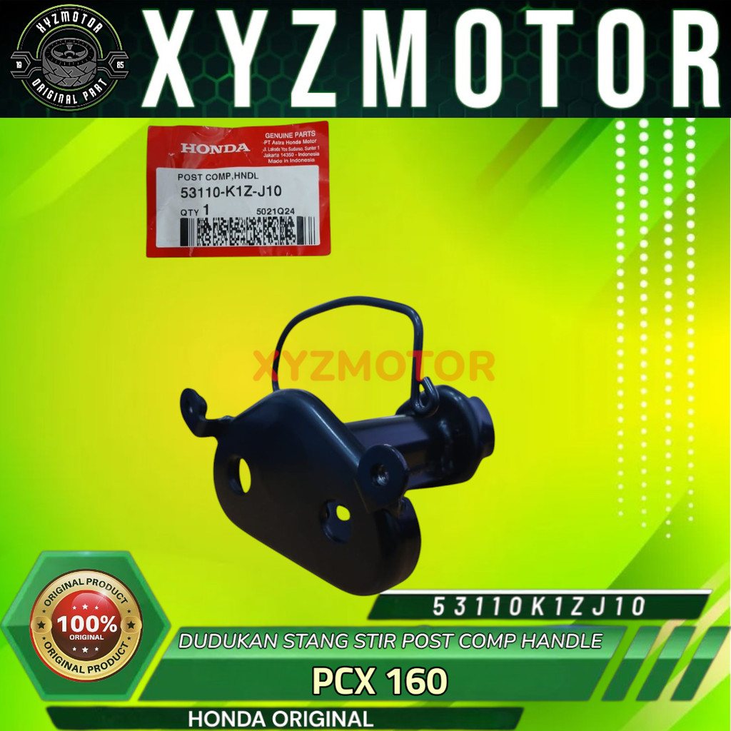 DUDUKAN STANG STIR POST COMP HANDLE PCX 160 HONDA ORIGINAL 53110-K1Z-J10