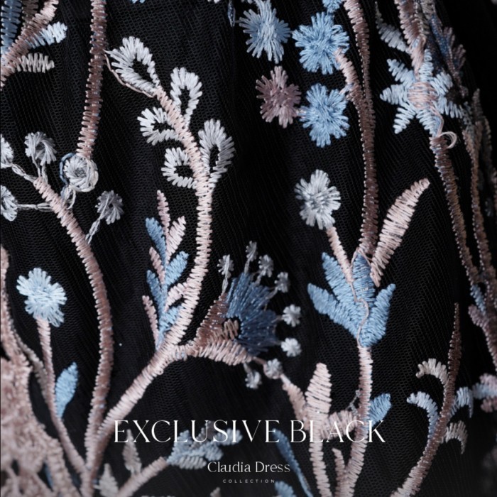 Bambee / LYF OFFICIAL - CLAUDIA DRESS - A LINE - GAUN - PANJANG - RESEPSI LAMARAN PREWED LEBARAN BUK