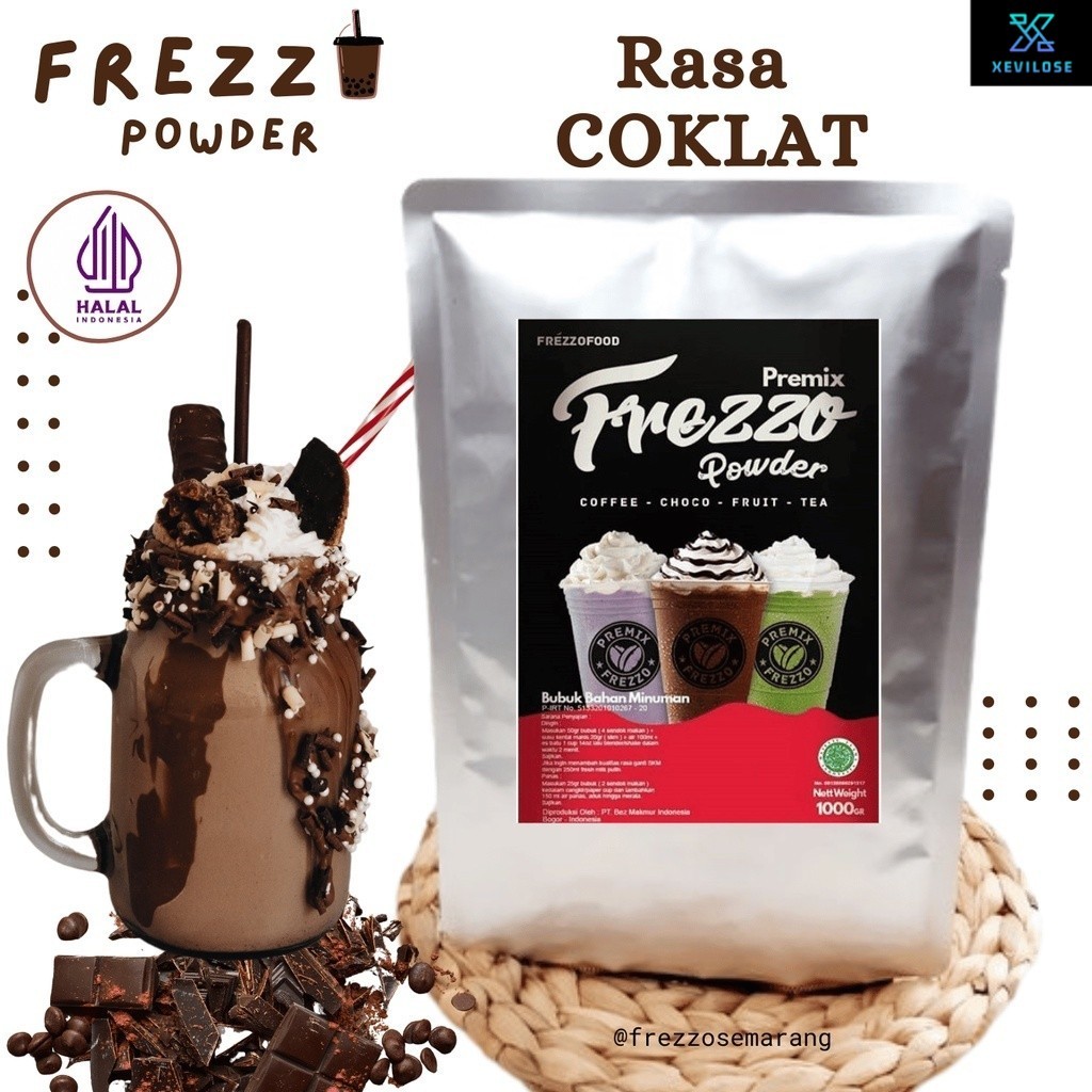 

1 KG FREZZO POWDER RASA COKLAT ORIGINAL| BUBUK MINUMAN RASA | POWDER DRINK | BOBA BROWN SUGAR |