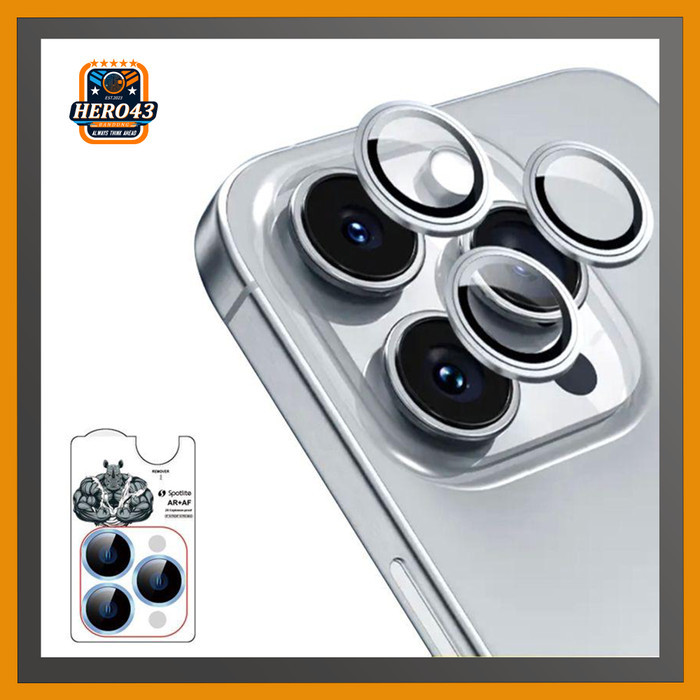 SPOTLITE iPhone 15 Pro / 15 Pro Max Premium High Definition Back Belakang Camera Lens Protector Peli