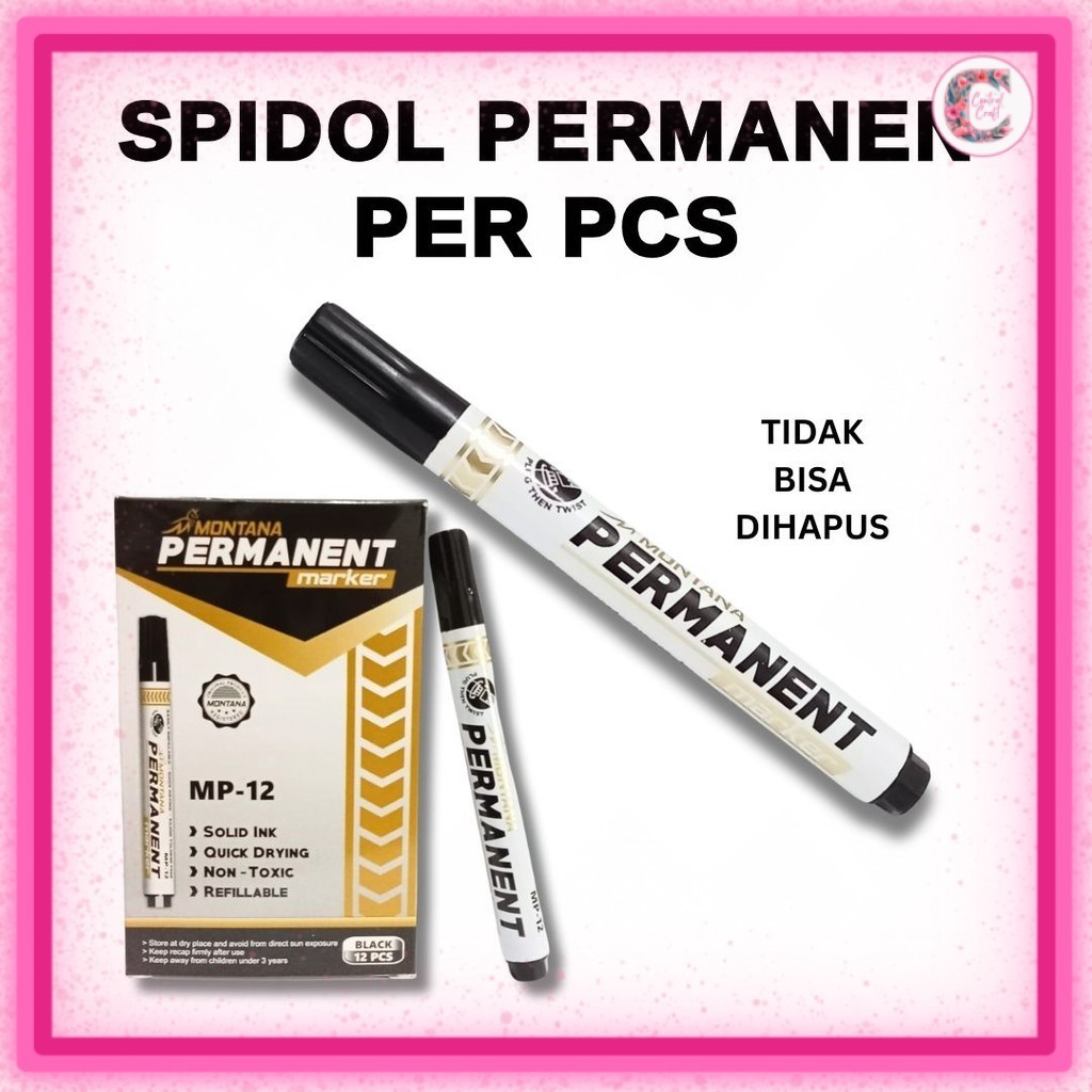 

Spidol Permanen (Tidak bisa hapus)