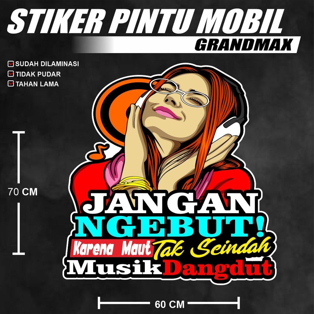 STICKER PINTU PICK UP GRANMAX / DECAL STIKER PINTU MOBIL CARRY L300 / STIKER PINTU PICK UP / STIKER 