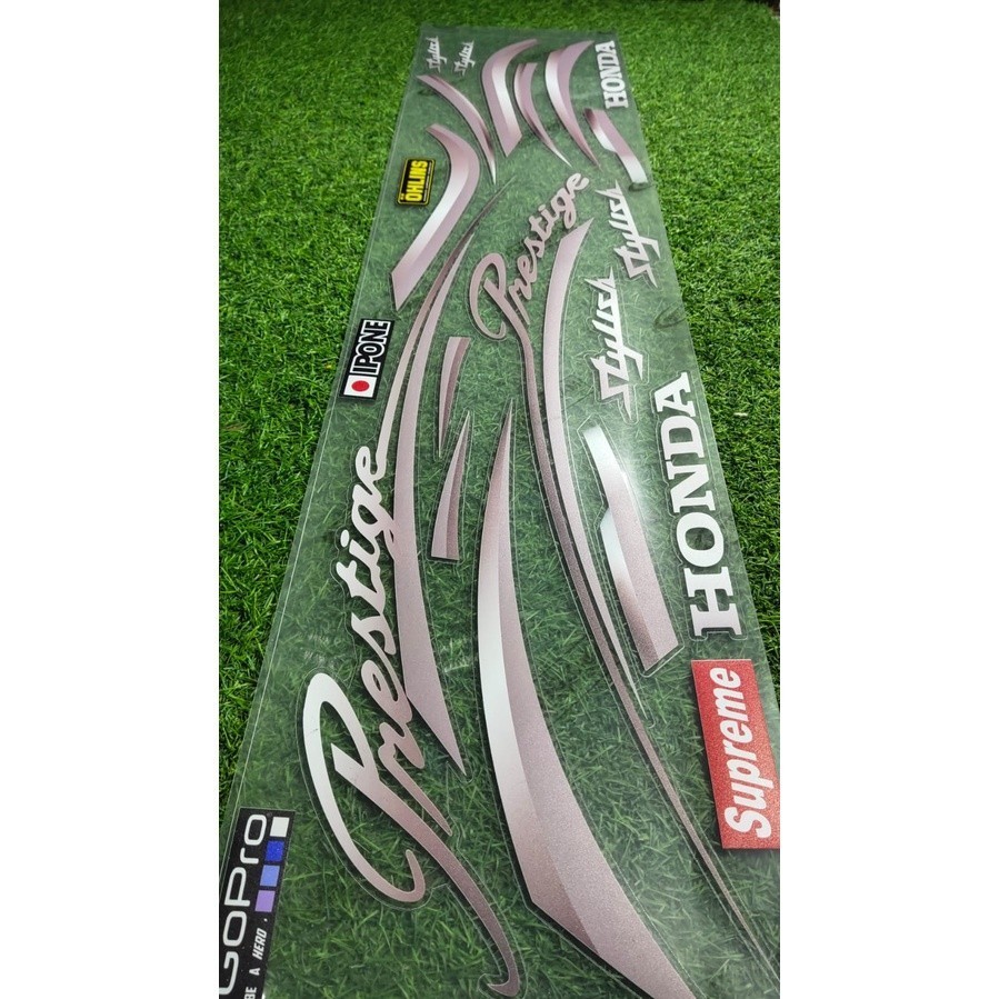 STRIPING SCOOPY VARIASI TRANSPARAN ABU