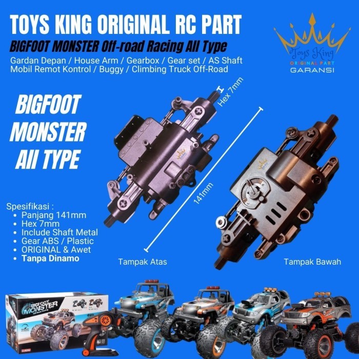 OVT88 Gardan Depan / Gearbox / Gear set RC BIGFOOT MONSTER All Type PART RC