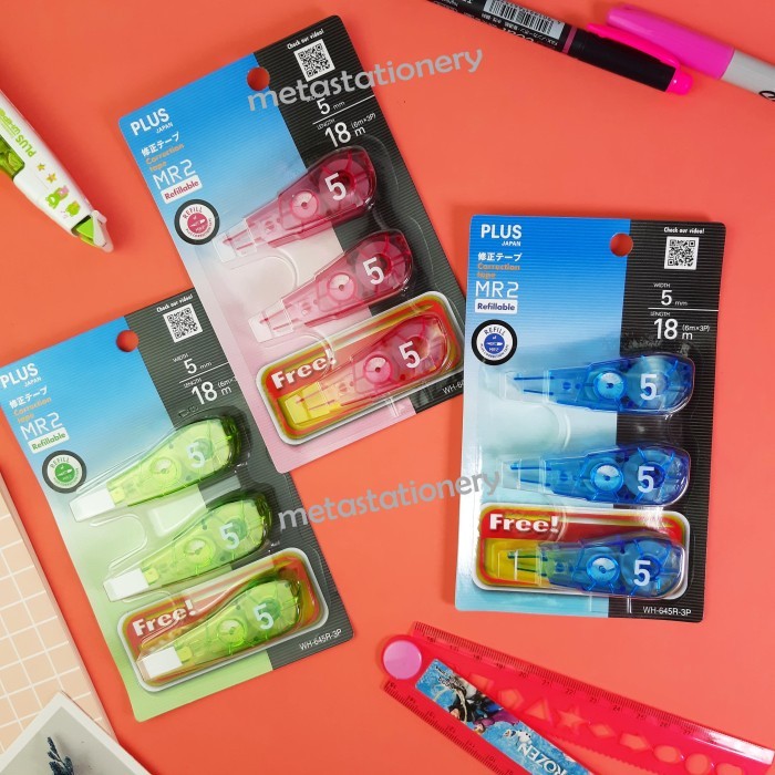 

TERBARU Refill Correction Tape / Isi Ulang Tipex Plus MR2 (WH-645) - Hijau