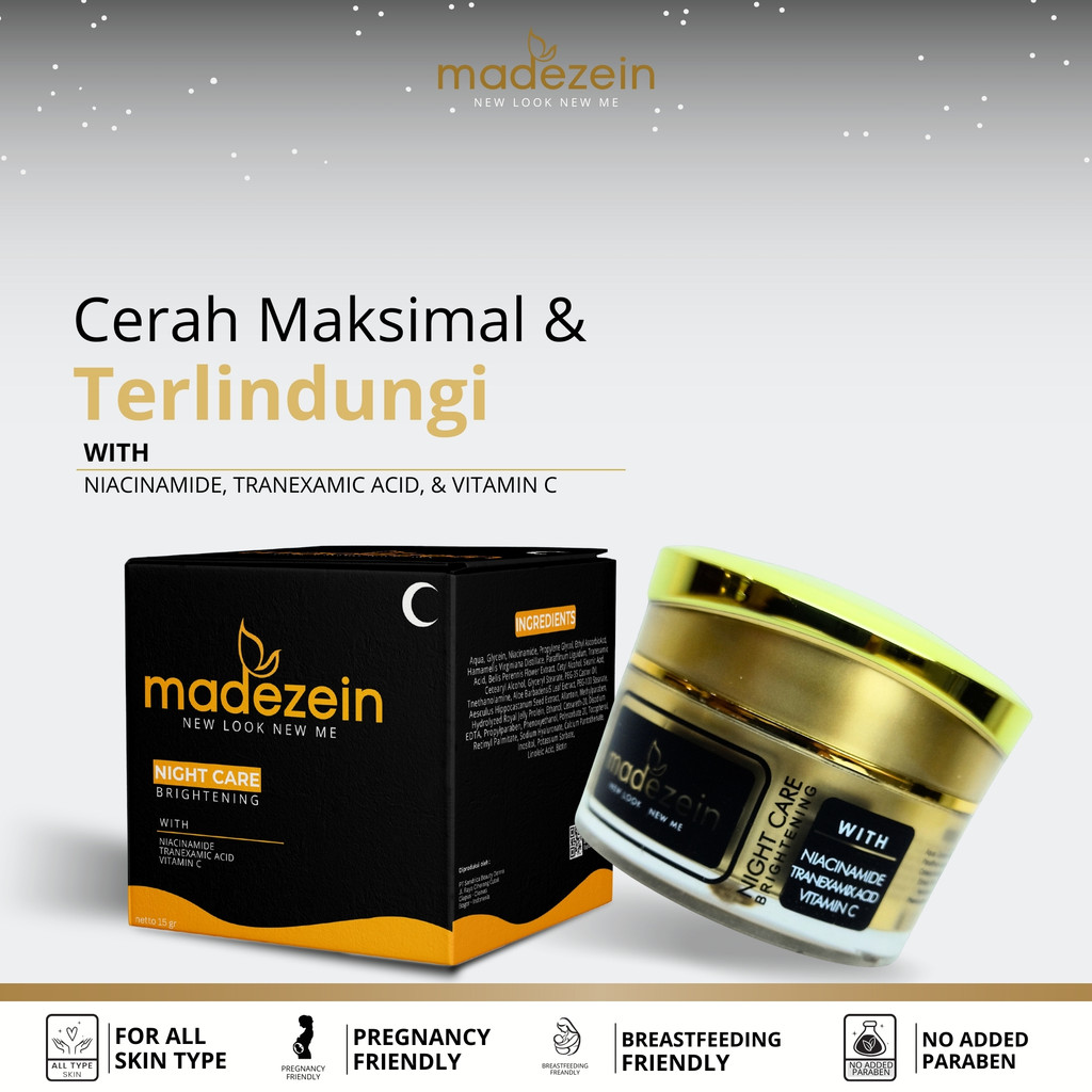 Madezein Night Care Brightening Cream Vit C By Madezein Original