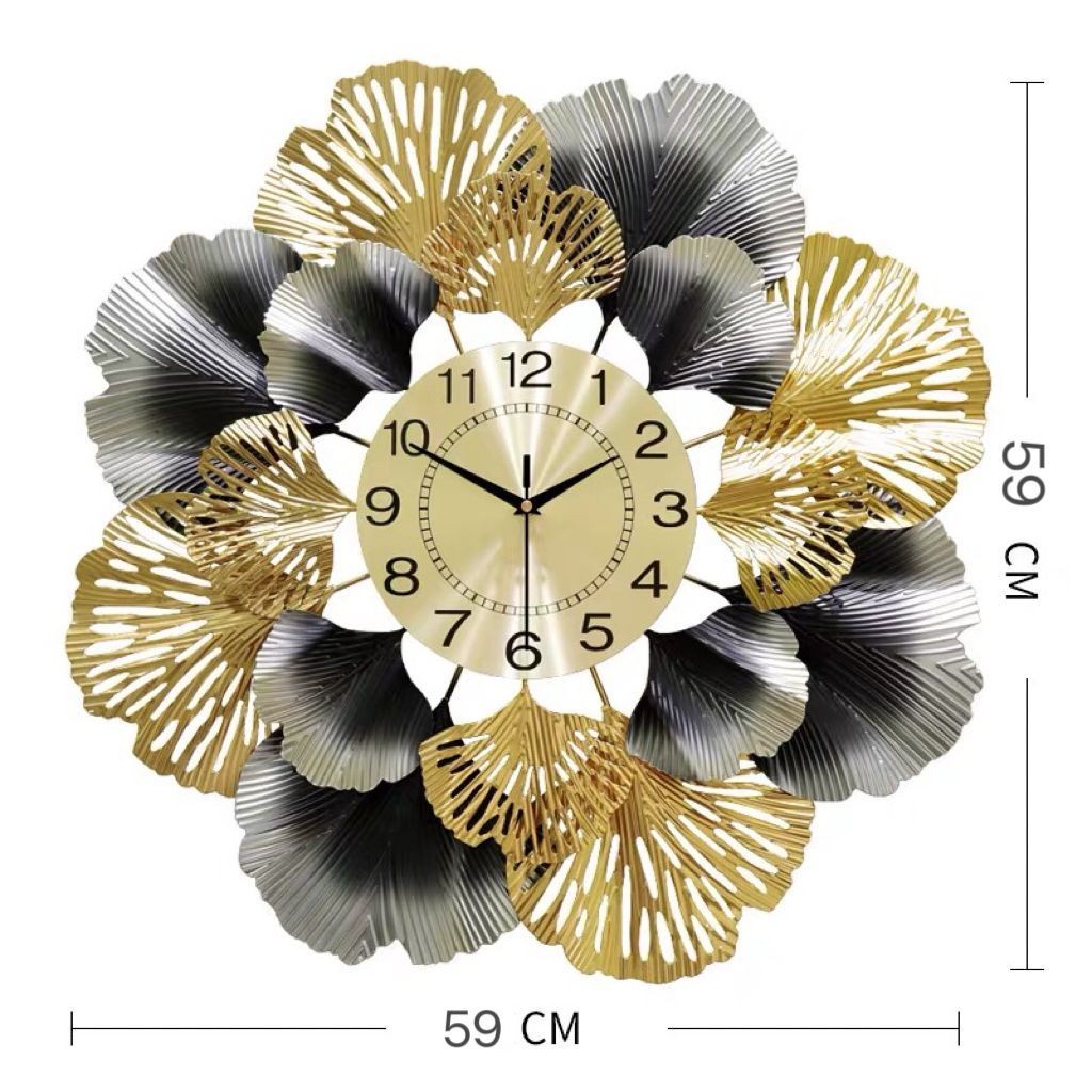 UN121 - Jam Dinding Dekorasi Flower Aesthetic /Jam Dinding Dekorasi Ruang Tamu