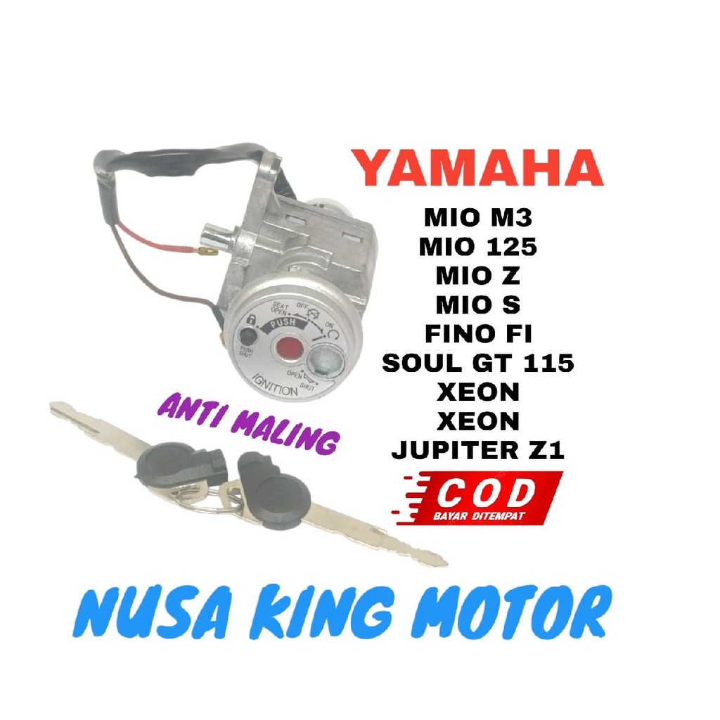 KUNCI KONTAK SET MIO M3 MIO 125 MIO Z MIO S FINO FI SOUL GT 115 XEON JUPITER Z1 XEON RC ANTI MALING 