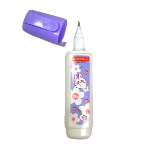 

Correction Fluid Weibo WB-7826 Rabbit Tip-ex Cair Impor 15 ml Alat Tulis Tipex - SATUAN - TIP-EX CAIR WB-7826