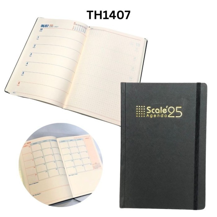 

Buku Agenda TH Scale 1408 A5 & 1407 B5 Tahun 2025 Hard Cover Agenda Scale Hardcover – Satuan SHABG - 1408 Scale A5