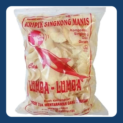 

Keripik Kripik Singkong Cap Lumba Lumbalumba Lumba2 Manis Asin Asli Malang Camilan Kiloan 500Gr