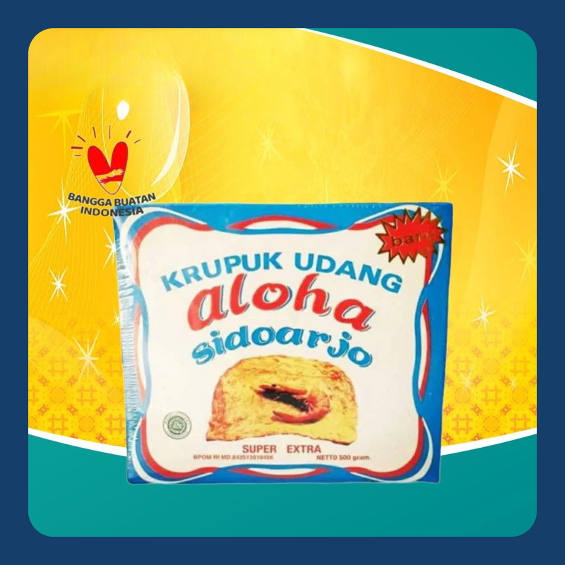 

Krupuk Udang Aloha 500gr Sidoarjo / Kerupuk Shrimp Crackers