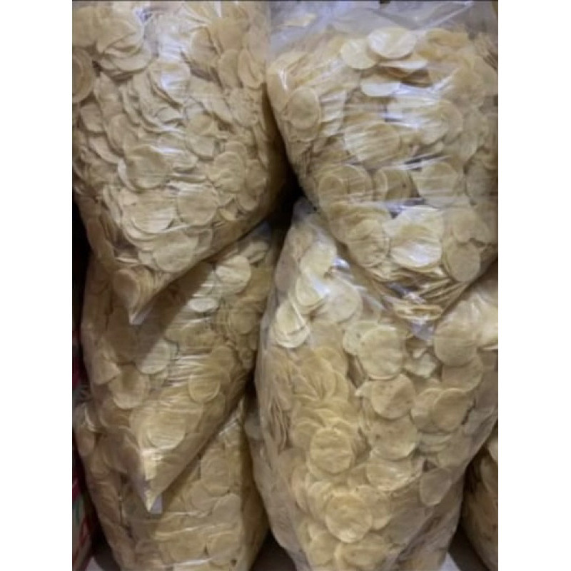 

[Kargo] Opak Medan / Keripik Opak Singkong Bulat Mentah 1 Bal/Ball/Dus 5 kg / opak mentega 5kg karton dusan