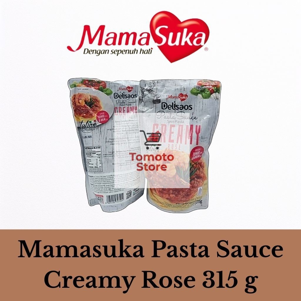 

✨ TOMOTOSTORE ✨ MAMASUKA Saus Pasta / Pasta Sauce Creamy Rose Spagetti 315 gr