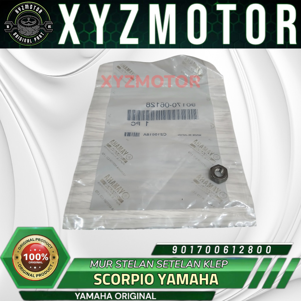 MUR STELAN SETELAN KLEP KELEP SCORPIO YAMAHA 90170-06128 ORIGINAL