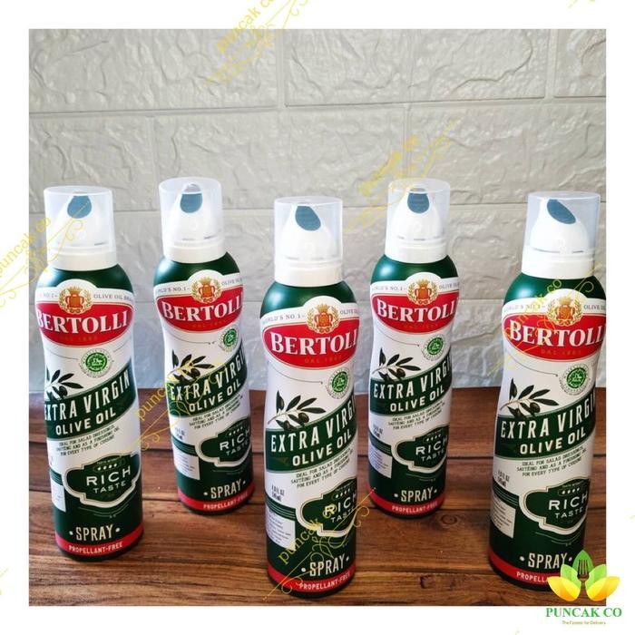

BERTOLLI Extra Virgin Olive Oil SPRAY 145 Ml/ Minyak Zaitun Spray