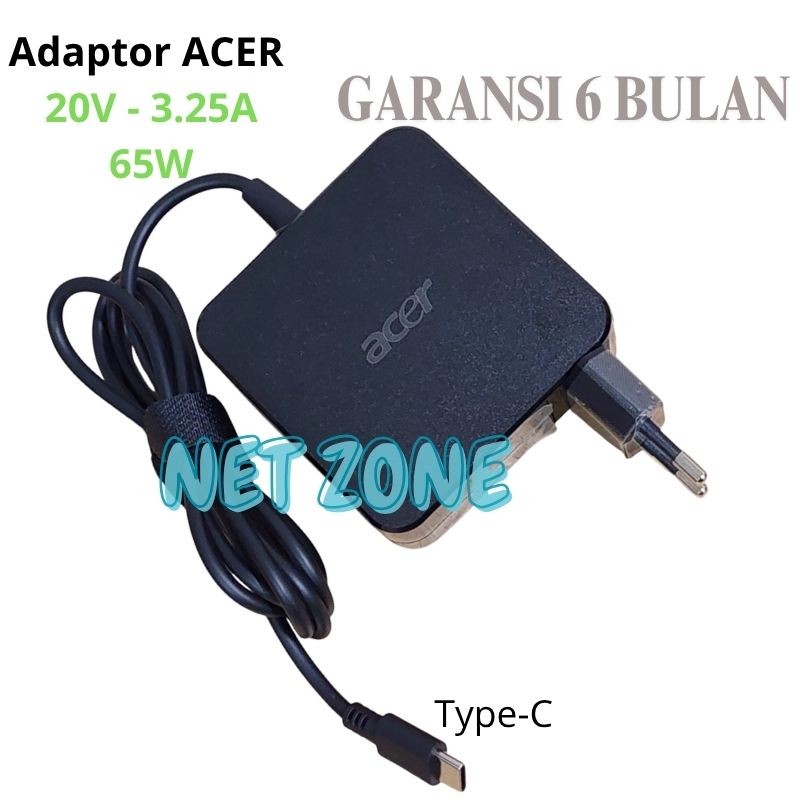 Charger Adaptor 65W For Acer Aspire 5 Spin 14 A5SP14 A5SP14-51MTN 20V 3.25A Type-C -NZONE
