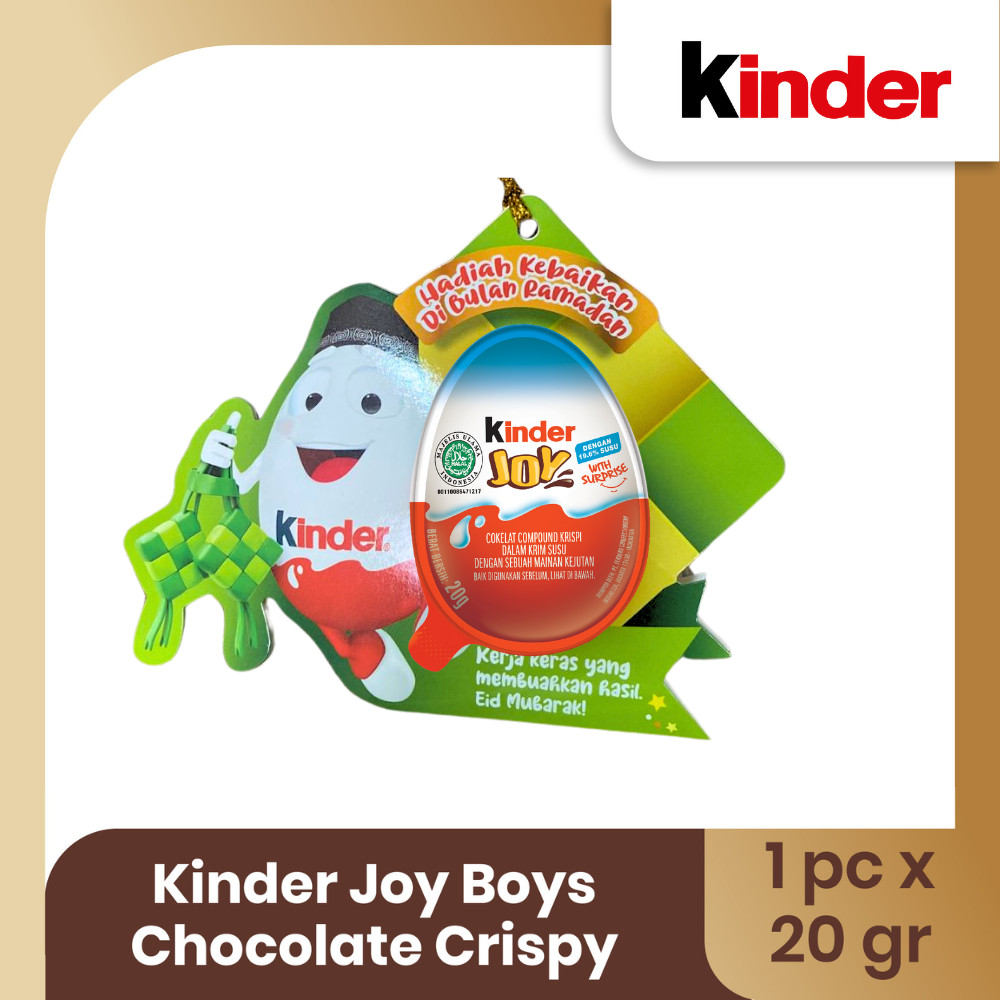 

Kinder Joy Boys Chocolate Crispy 20gr - Ramadhan Raya Pack