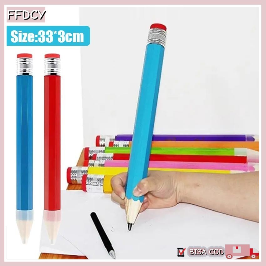 

【Ready】Pensil Jumbo Besar 33 CM Mainan Pencil Jumbo Kreatif Hiasan Photo Kado