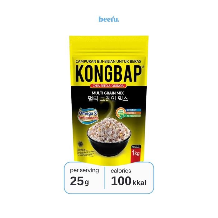 

Kongbap Multi Grain Mix Chia Seed & Quinoa Pouch 1 Kg