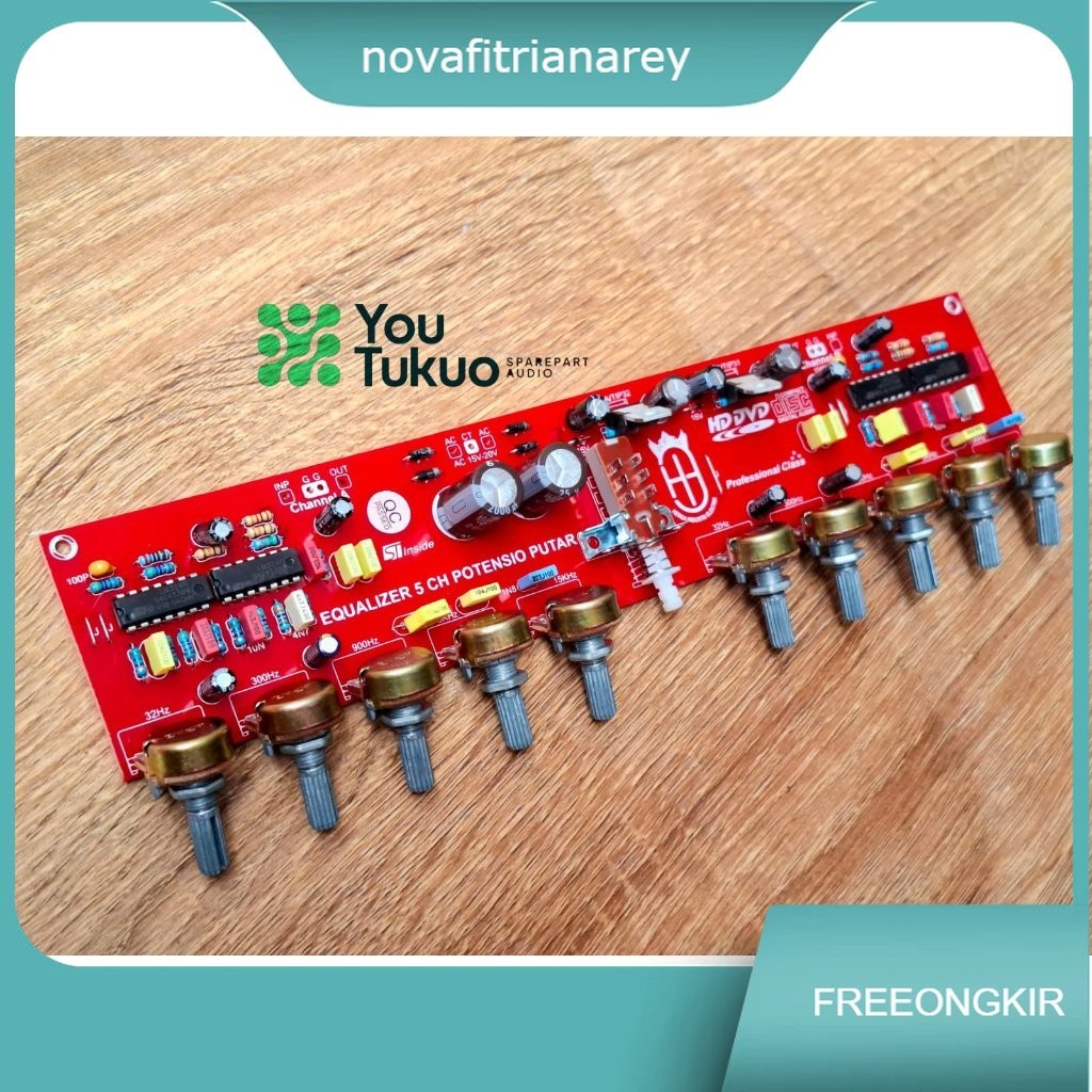 Kit Equalizer 5 Channel Stereo