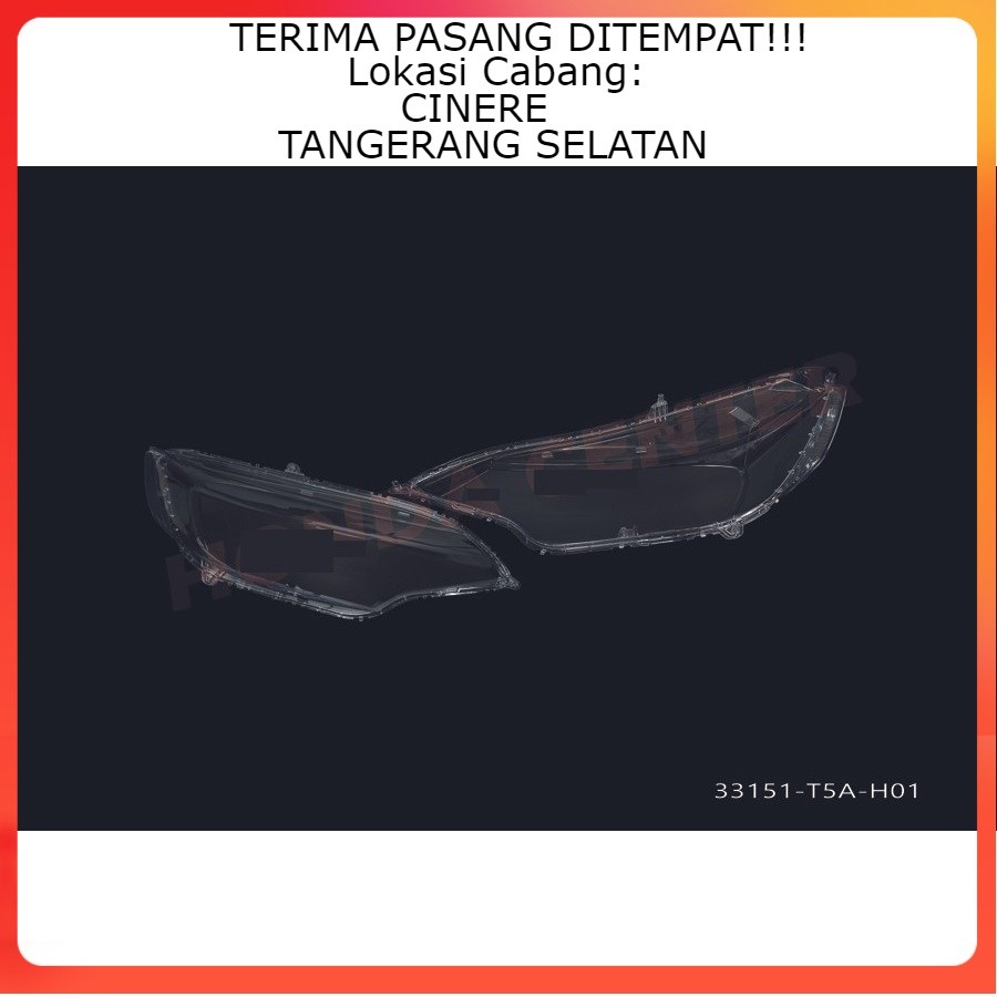 Cover mika kaca lampu depan honda jazz gk5 2014 2015 2016 2017 mika kaca lampu depan honda jazz gk5 