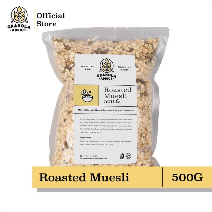 

[Best Seller] Roasted Muesli Fruit & Seed 500G - by Granola Addict - Original