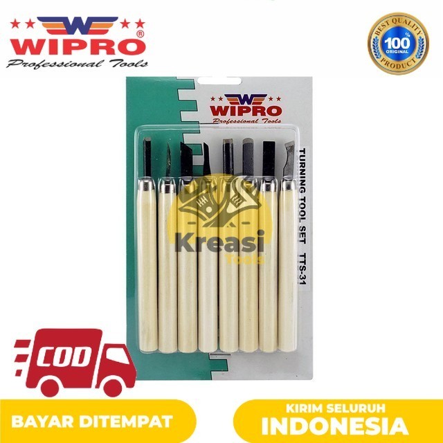Kreasi Tools | Wipro Mata Bubut Kayu Set 8 Pcs TTS-31