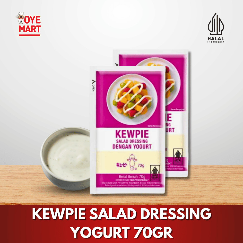 

KEWPIE SALAD DRESSING YOGURT 70GR / SAUS SALAD SACHET