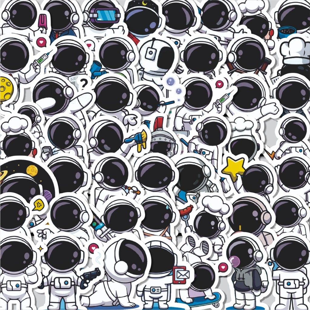 

Stiker Cutting Pack Stiker Astronot V4 Isi 100Pcs Series Aesthetic Lucu Keren Untuk Koper Bahan Vynil