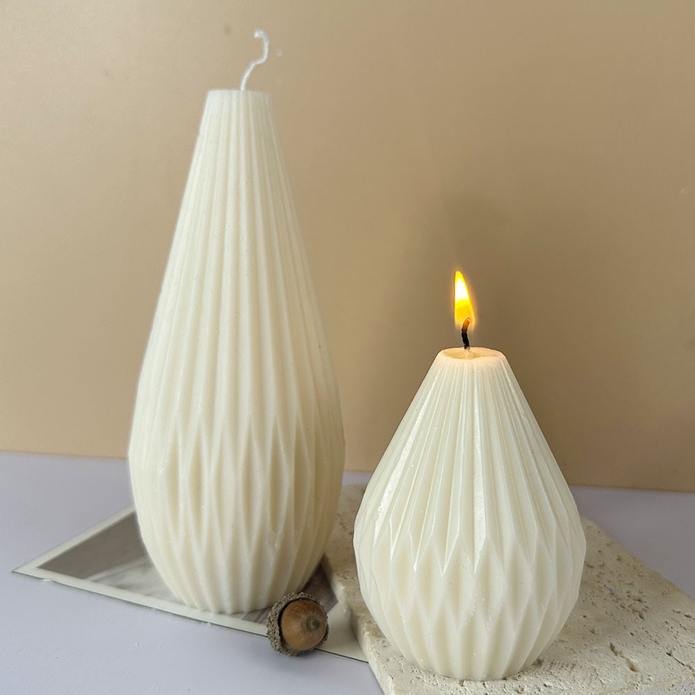 

DIY Pear Shaped Candle Silicone Mold Handmade 3D Aromatic Candle Geometric Soap Gypsum Resin Craft Molds Home Decor Supplies