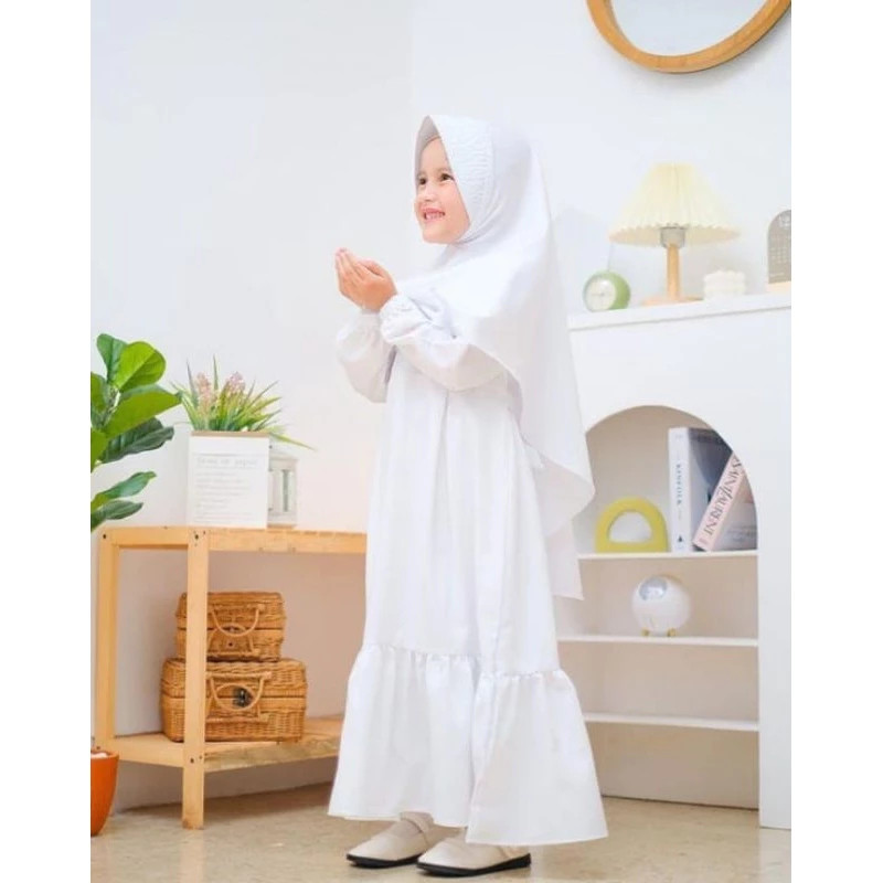 TERBARU GAMIS ANAK SET HIJAB REMPEL | GAMIS ANAK UMUR 3-10 TAHUN | GAMIS MANASIK HAJI 2025