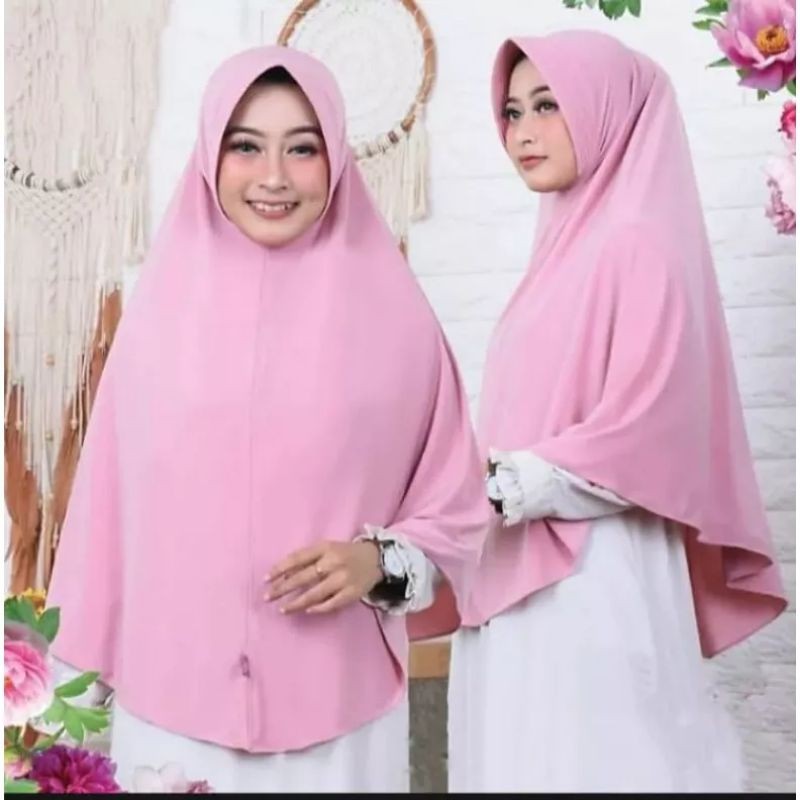 Bergo Maryam Pet Antem Crinkle Size XL/ Jilbab Hijab Bergo Crinkle Pet Antem
